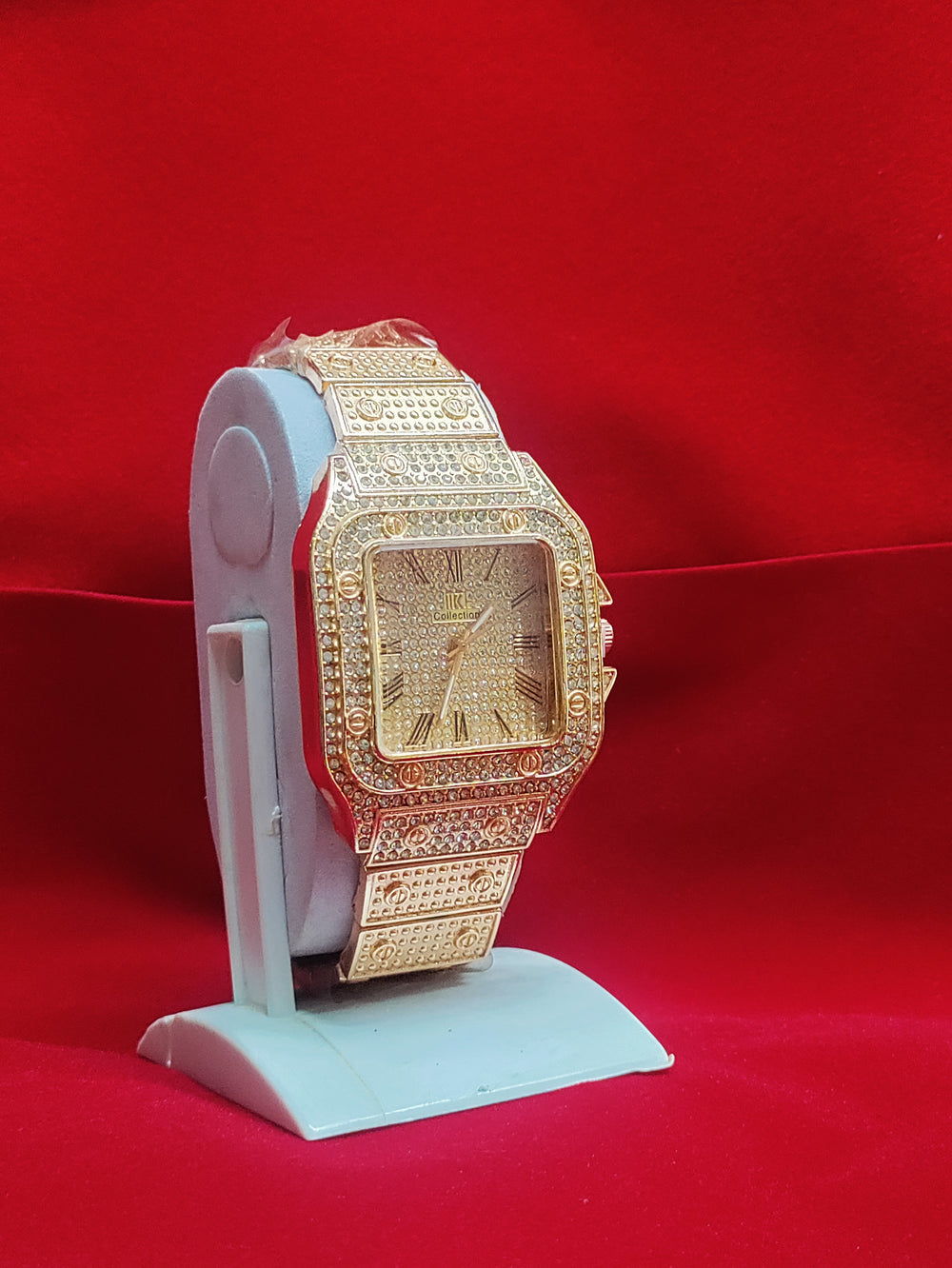 Rose Gold Crystal Luxury Watch